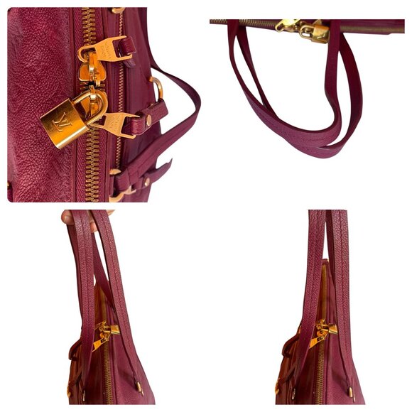 LOUIS VUITTON Aurore Empreinte Bag Satchel Handbag Monogram Leather LV Auth - Picture 3 of 16